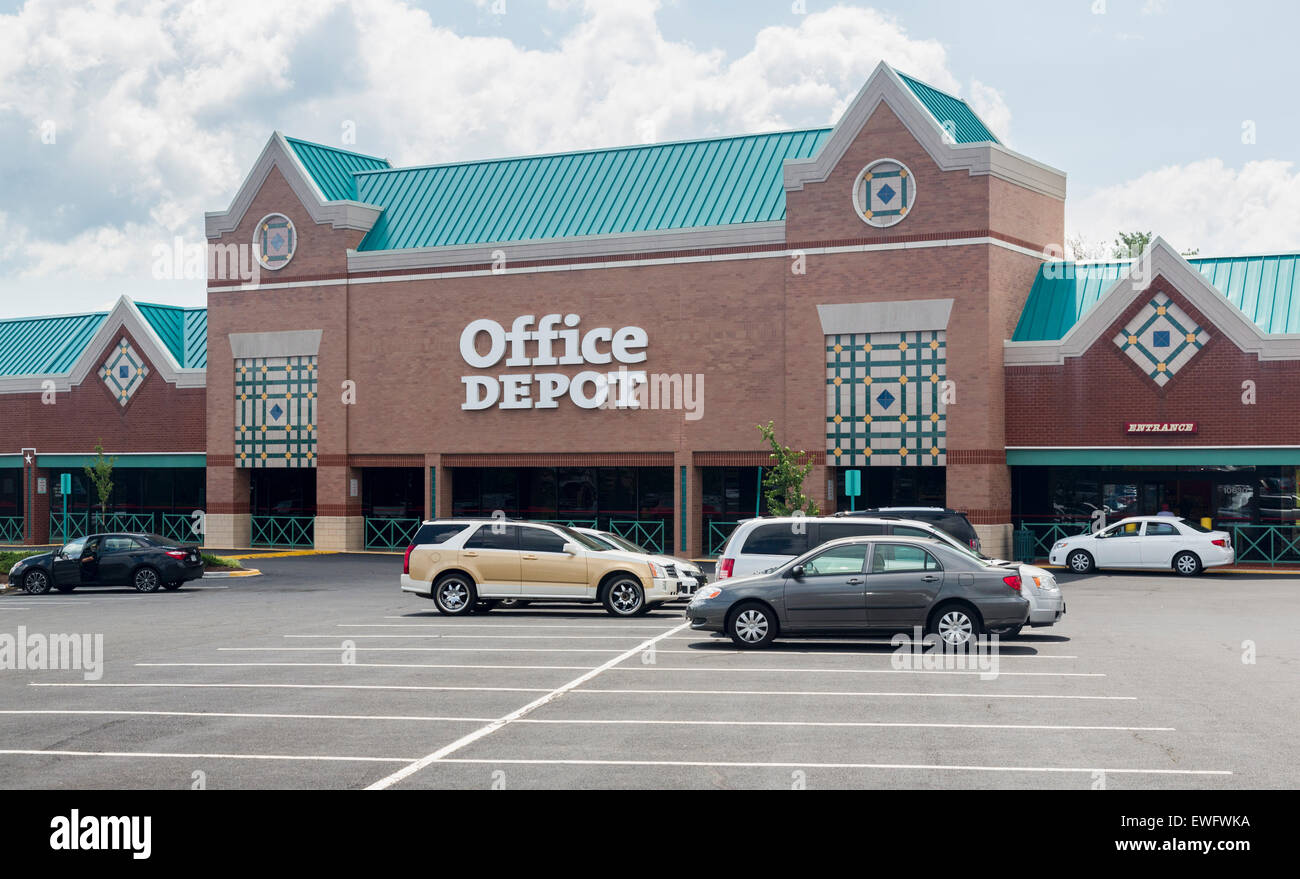 Tienda Office Depot en Manassas, Virginia,  Fotografía de stock - Alamy