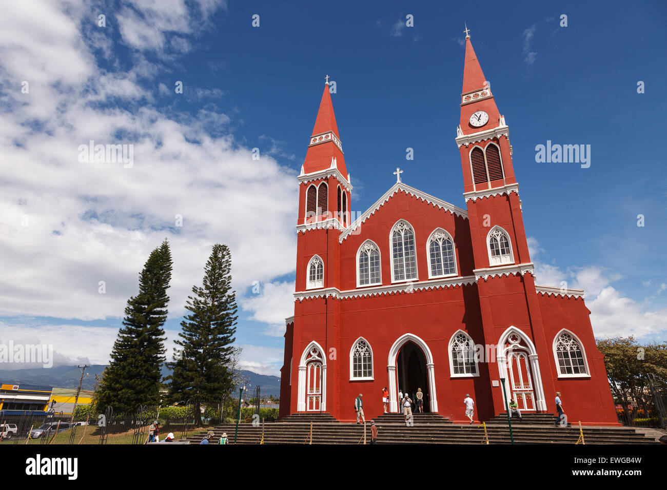 La iglesia. Grecia. Costa Rica. América Fotografía de stock Alamy