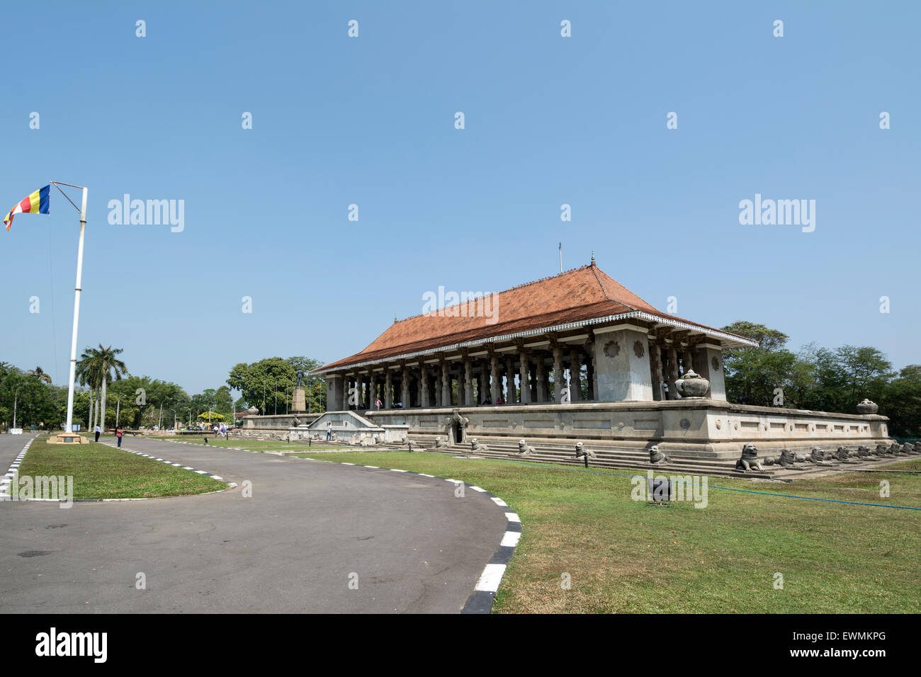 Independencia Memorial Hall, en la Plaza de la independencia en Colombo, Sri Lanka. El hall es un monumento nacional en Sri Lanka, Construido f Foto de stock