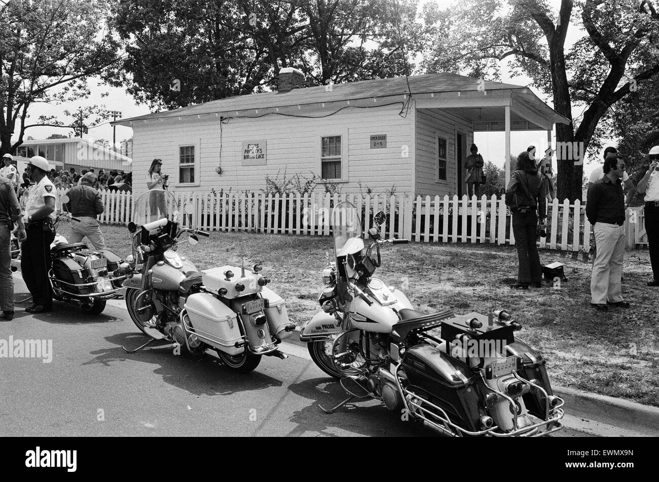 Hogar y Lugar de nacimiento de Elvis Presley en Tupelo, Lee County, Mississippi, Estados Unidos, 27 de agosto de 1973. Foto de stock