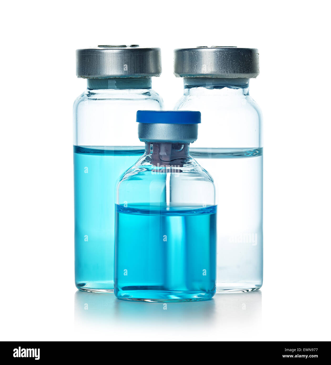 Los frascos de la vacuna Foto de stock