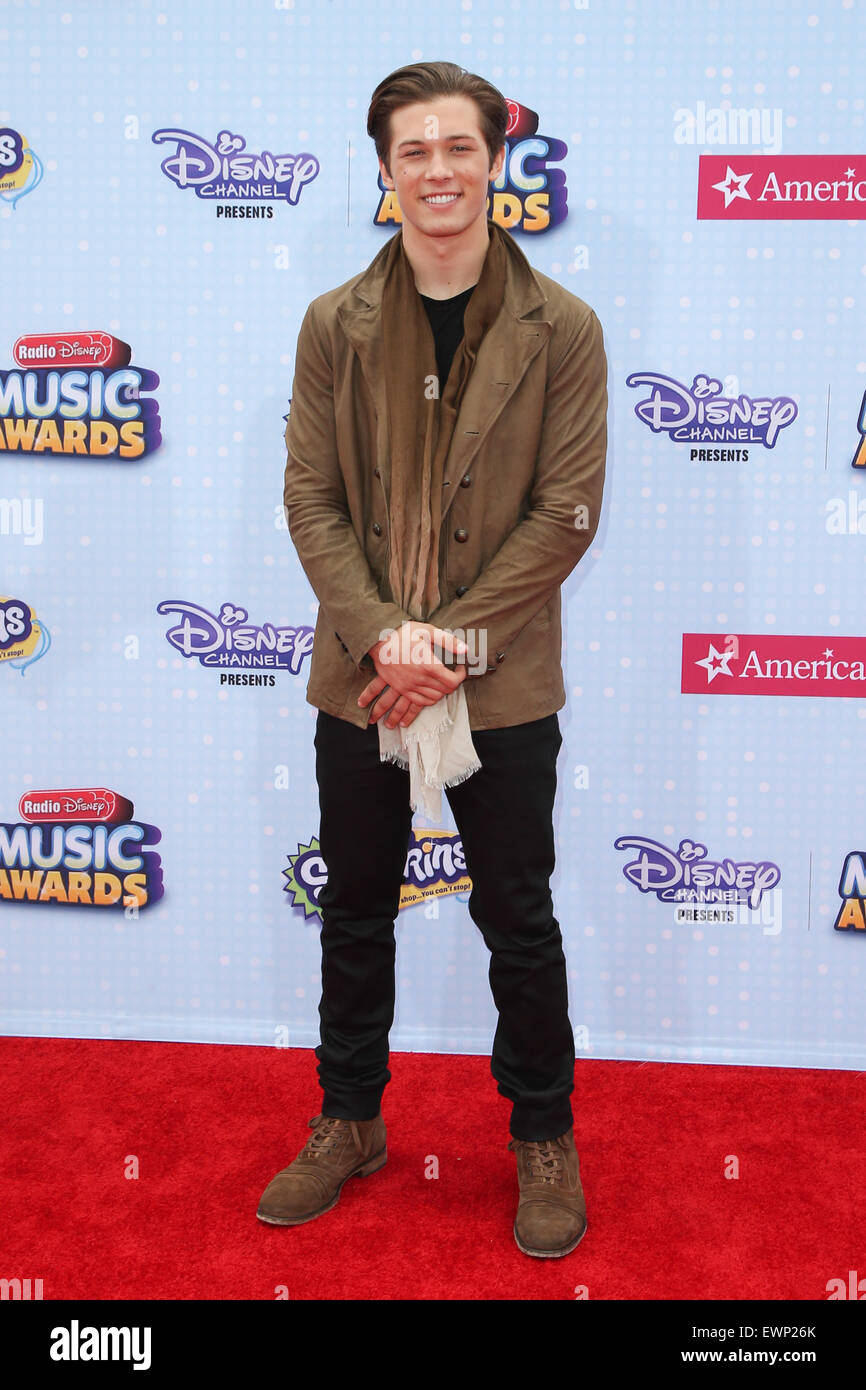 2015 Radio Disney Music Awards (RDMA) en Nokia LA Live con: Leo Howard  donde: Los Angeles, California, Estados Unidos Cuándo: 25 Apr 2015 C  Fotografía de stock - Alamy