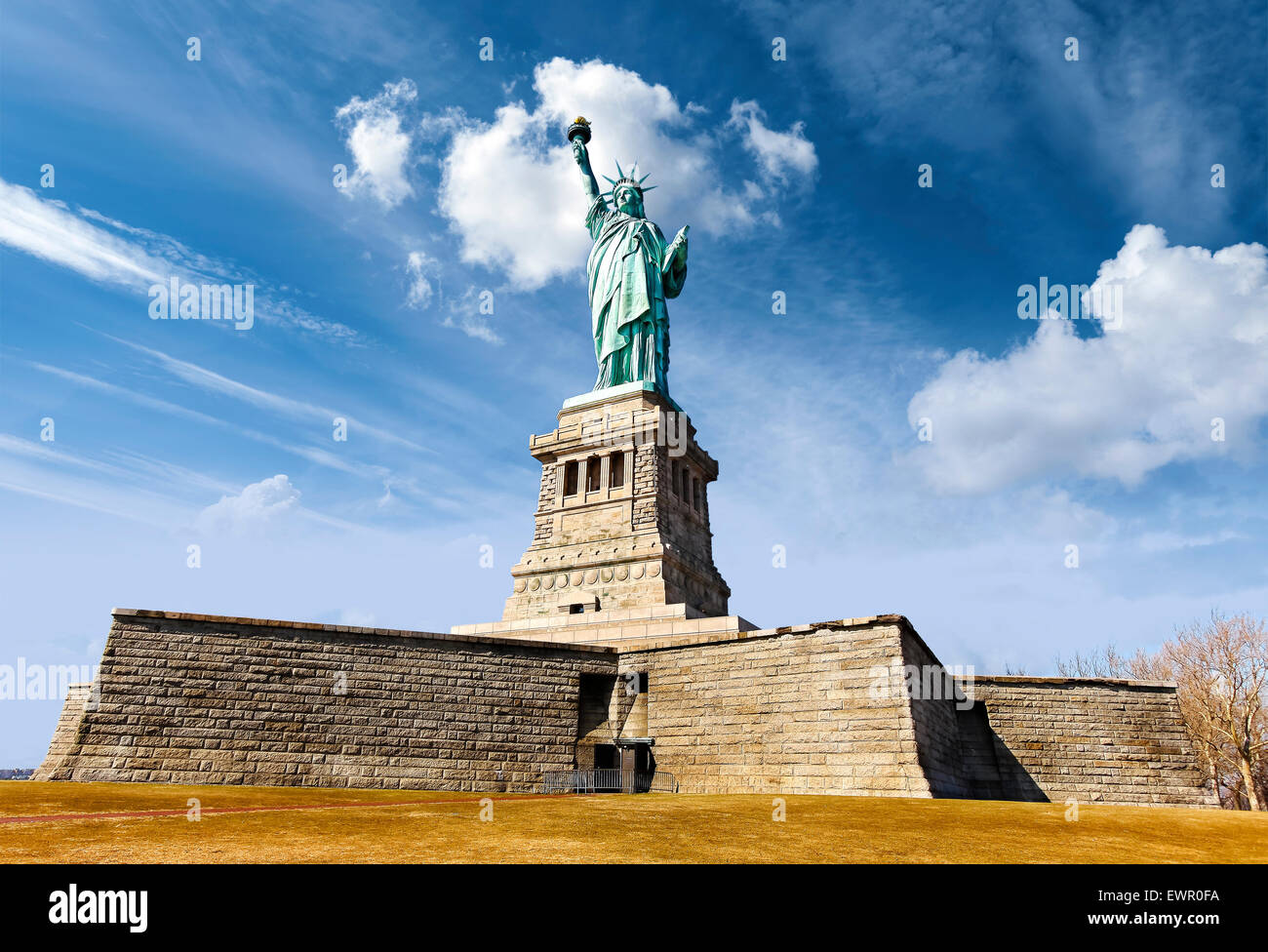 La estatua de la libertad en la Ciudad de Nueva York, EE.UU.. Foto de stock