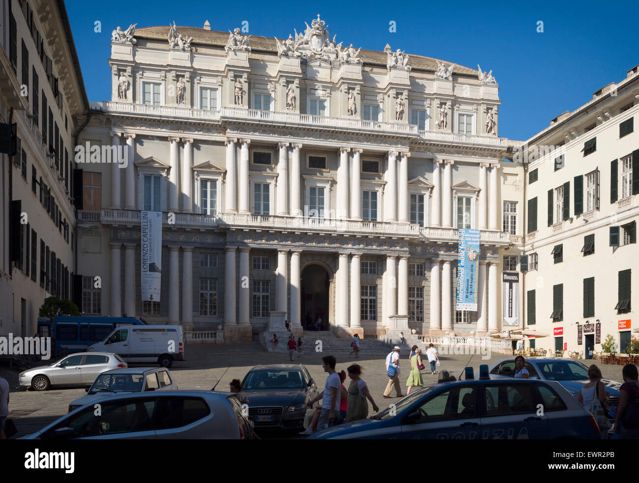 Génova, Liguria, Italia. Siglo XVI Palazzo Ducale. Palacio Ducal. Foto de stock