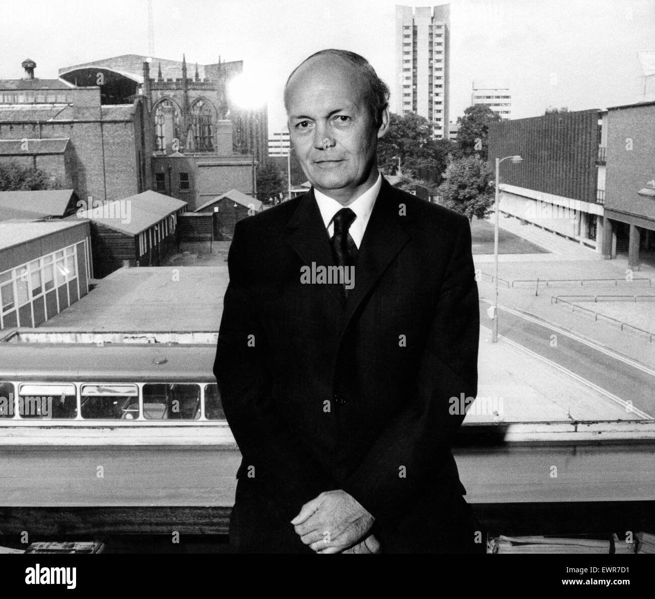 Coventry Jefe ejecutivo Sr. Terence Gregory. El 26 de septiembre de 1973. Foto de stock