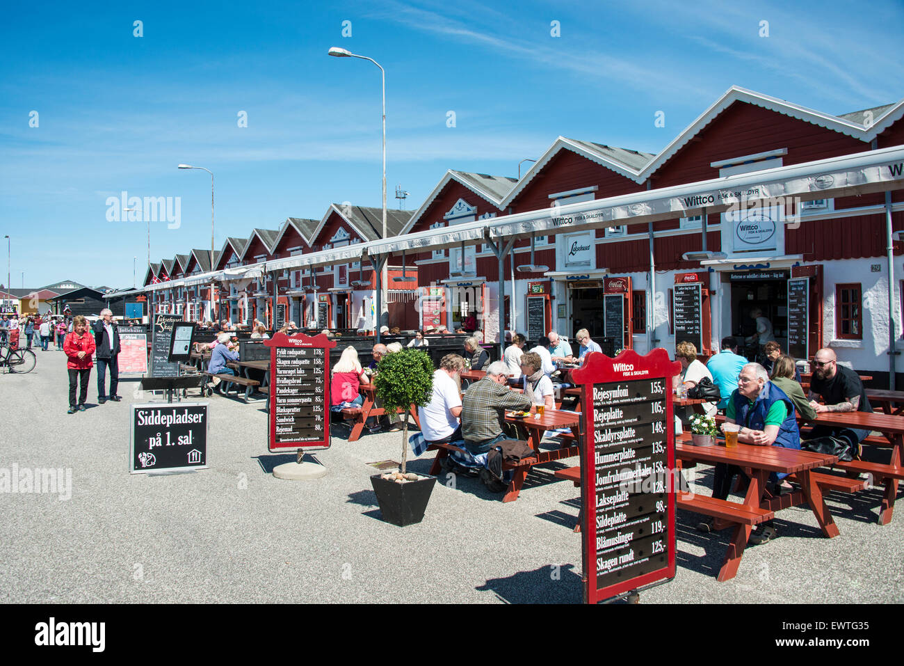 Skagen Fiskerestaurant, Skagen, Región Norte de Jutlandia, Dinamarca Foto de stock