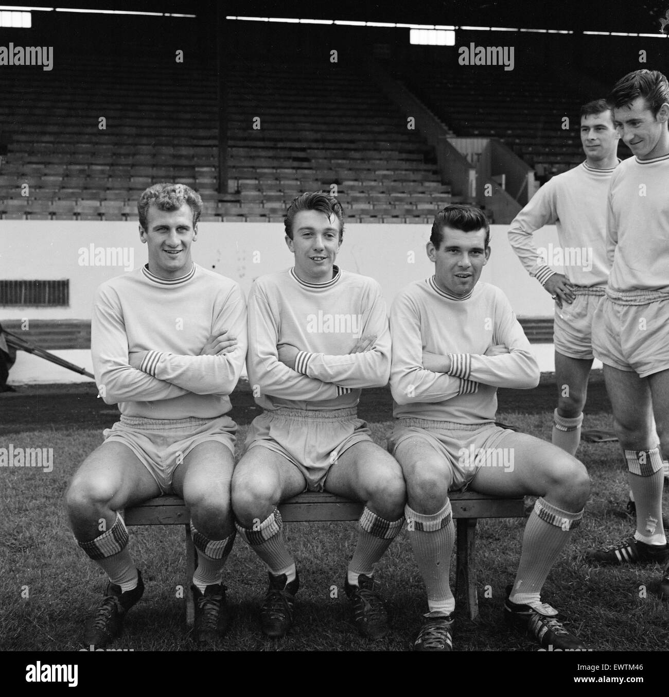 Coventry City FC 1963/64. Photo-call de pretemporada, agosto de 1963. ID para ser confirmado Foto de stock
