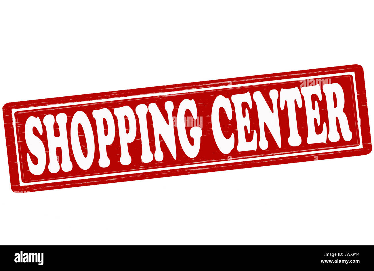 Sello con texto dentro de un centro comercial, ilustration Fotografía