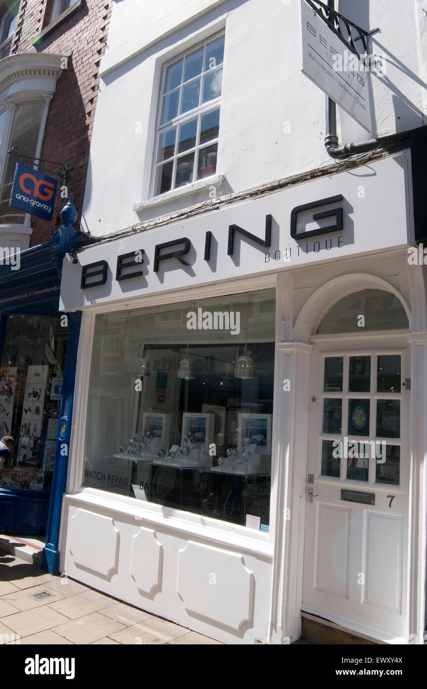 Bering Watch Relojes Shop tiendas danish york uk Foto de stock