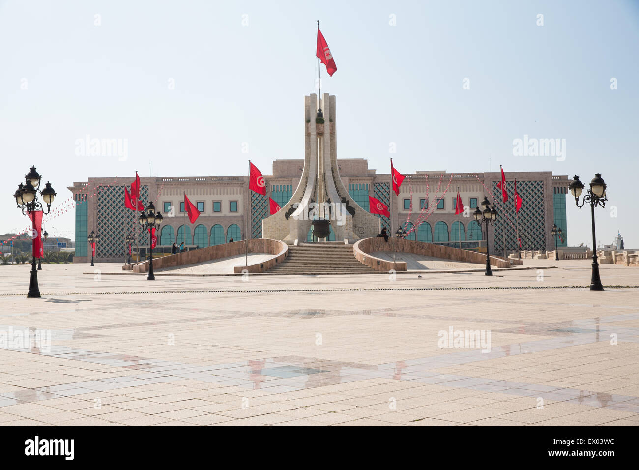 El edificio del parlamento, Túnez Foto de stock