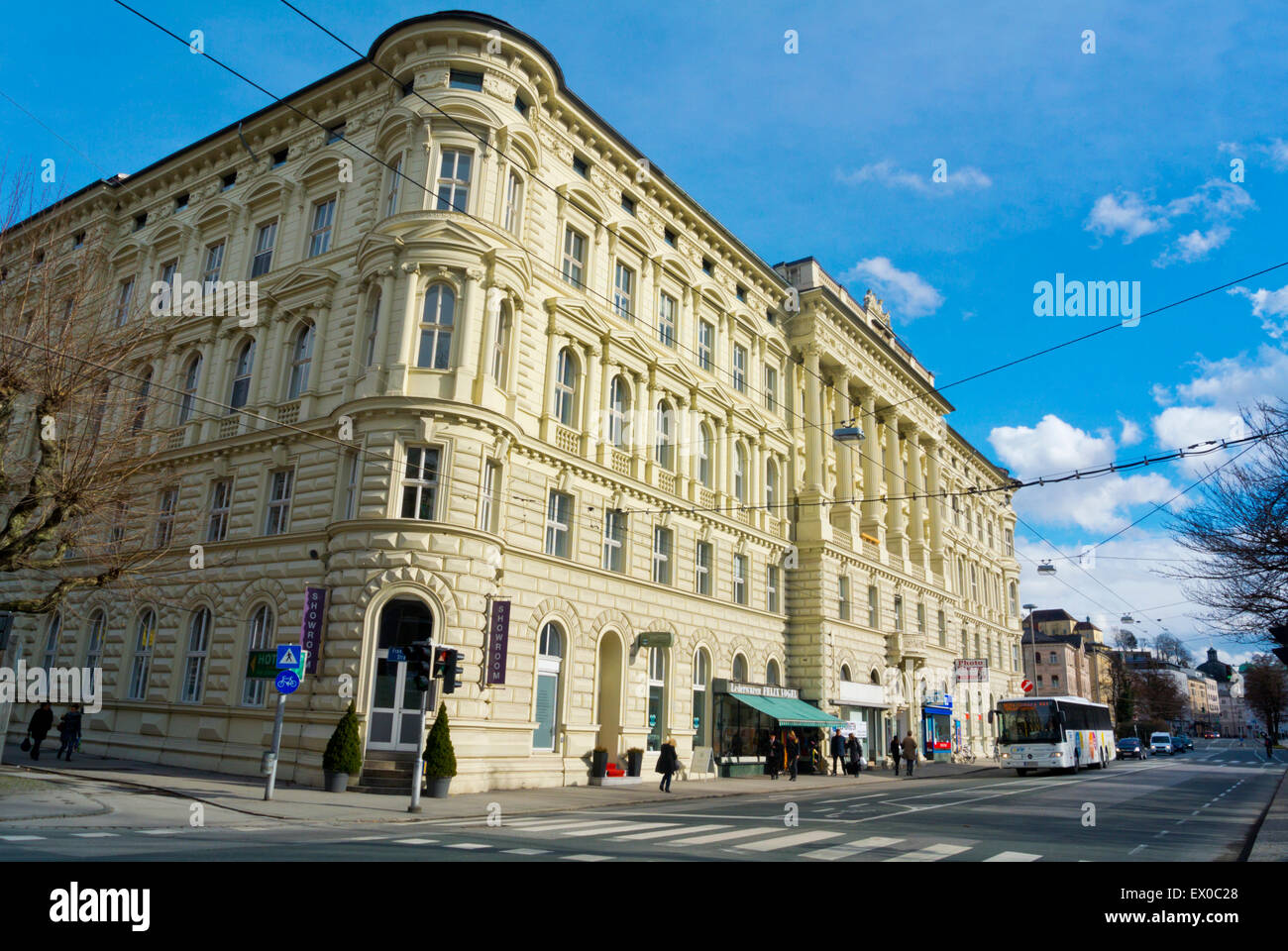 Rainerstrasse, Neustadt, ciudad nueva, Salzburgo, Austria Foto de stock