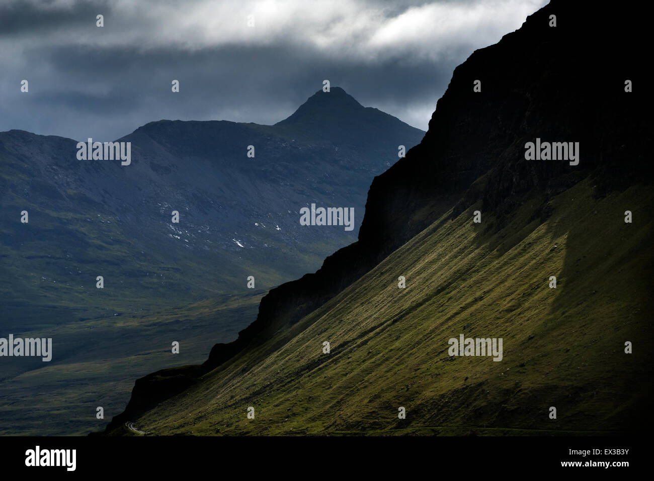 Las montañas de la isla de Mull, Inner Hebrides, Argyll, Escocia Foto de stock