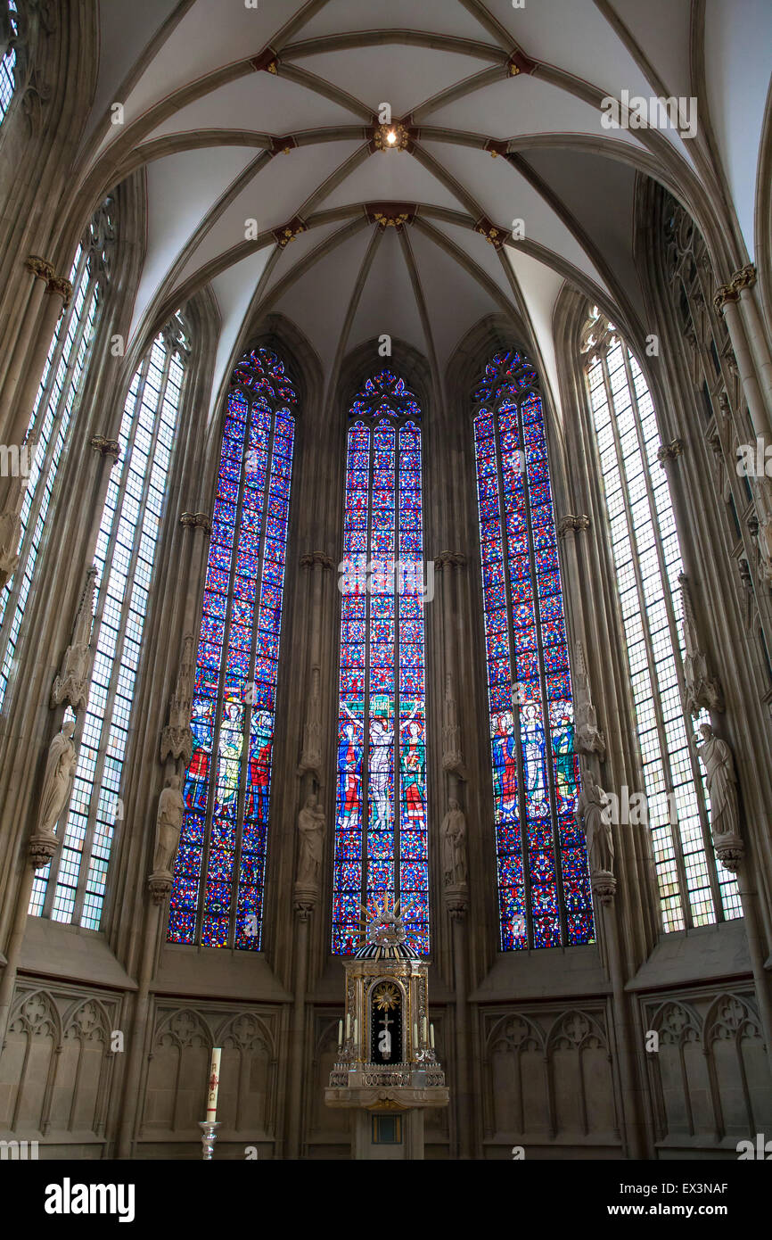 DEU, en Alemania, en Renania del Norte-Westfalia, Münster, dentro de la iglesia Lamberti. DEU, Deutschland, Nordrhein-Westfalen, Münster, en Foto de stock