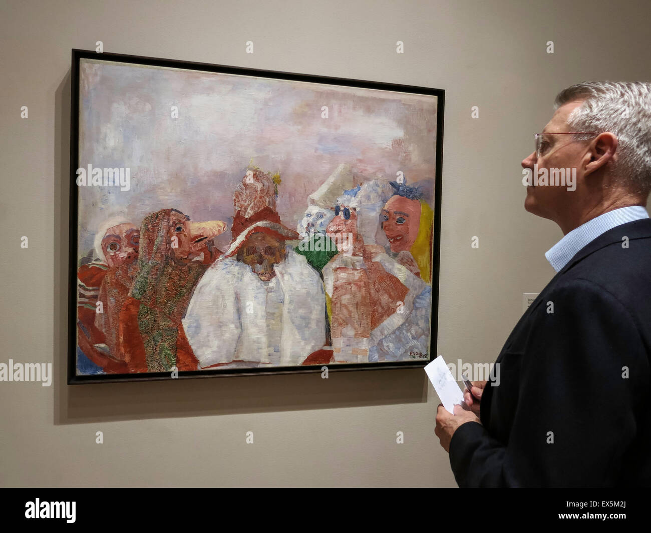 Masks Confronting Death James Ensor Fotos e Imágenes de stock Alamy
