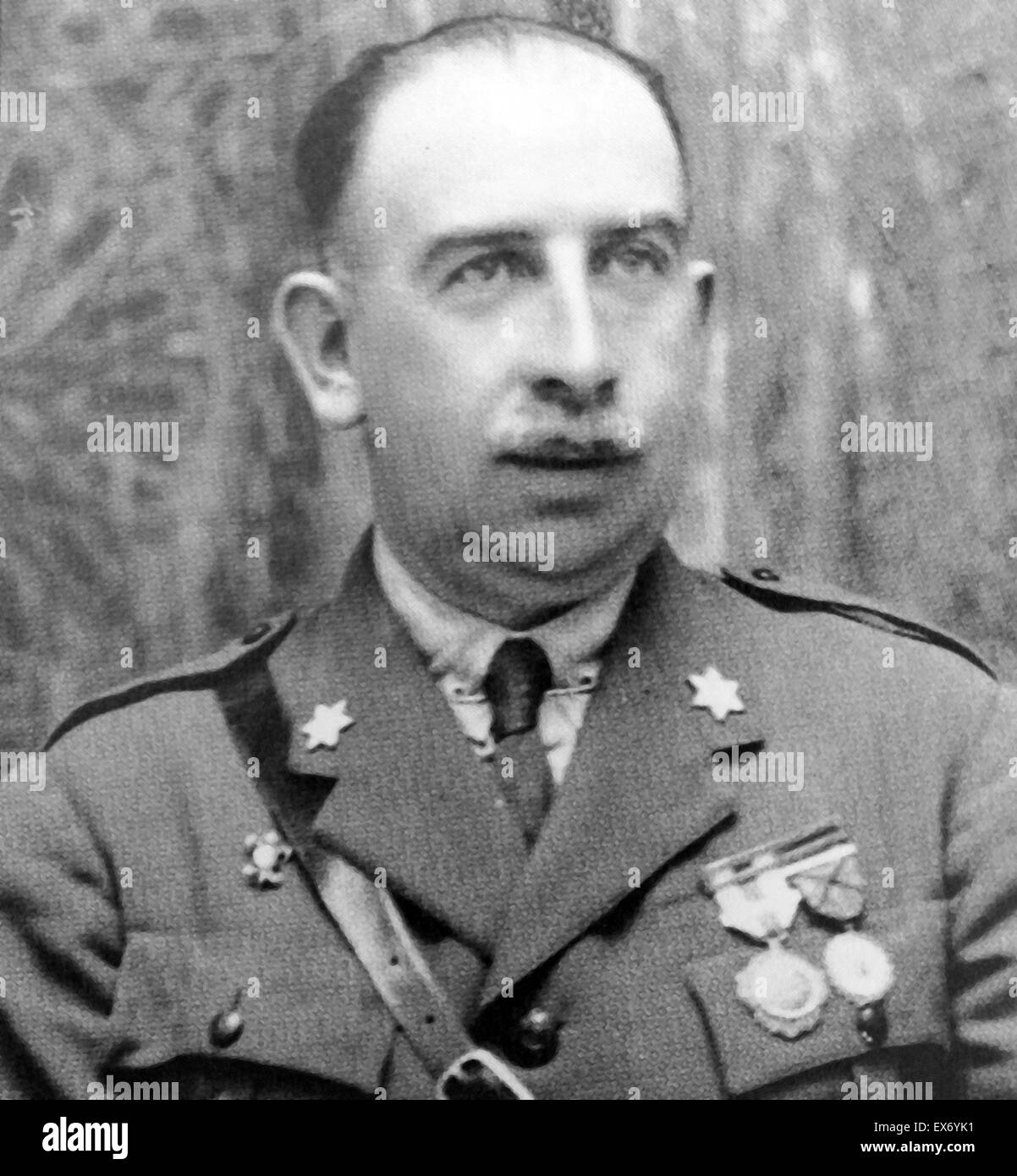 Luis Orgaz Yoldi (28 de mayo de 1881, Vitoria - 31 de enero de 1946, Madrid) fue un general español que era una figura principal en el lado nacionalista en la Guerra Civil Española. Posteriormente se convirtió en un crítico del régimen de Francisco Franco Foto de stock