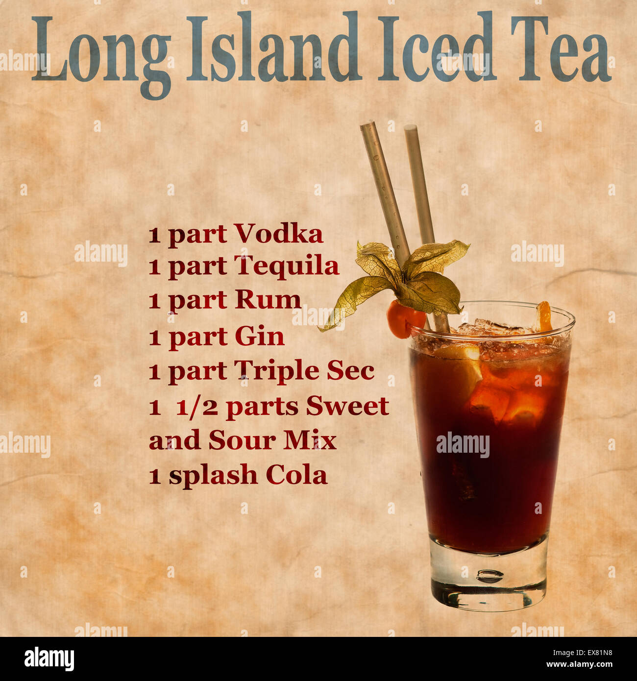Long island ice tea vodka fotografías e imágenes de alta resolución - Alamy