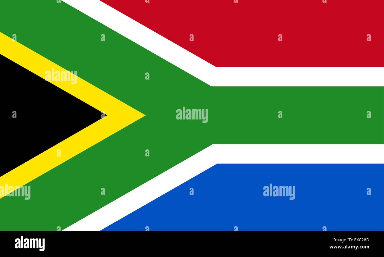 República de Sudáfrica bandera Ilustración del Vector