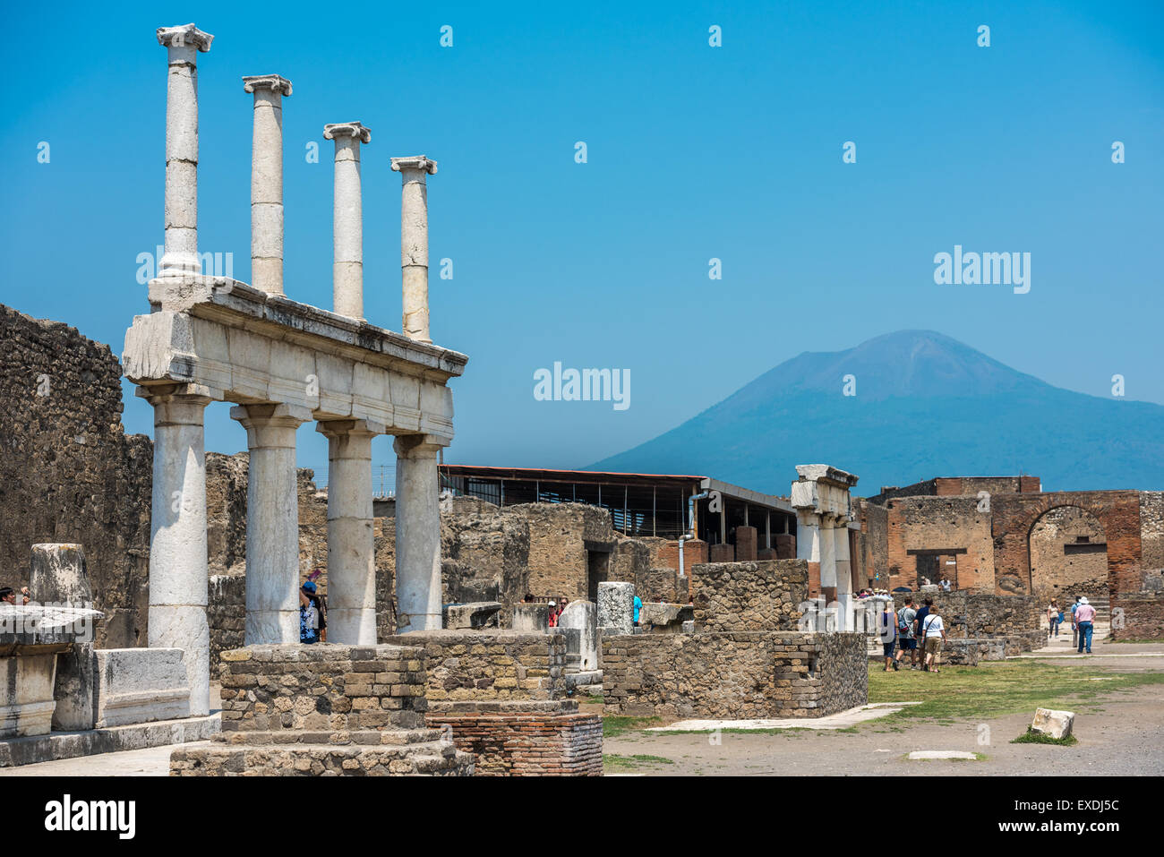 Las ruinas de la antigua Pompeya, Italia Foto de stock