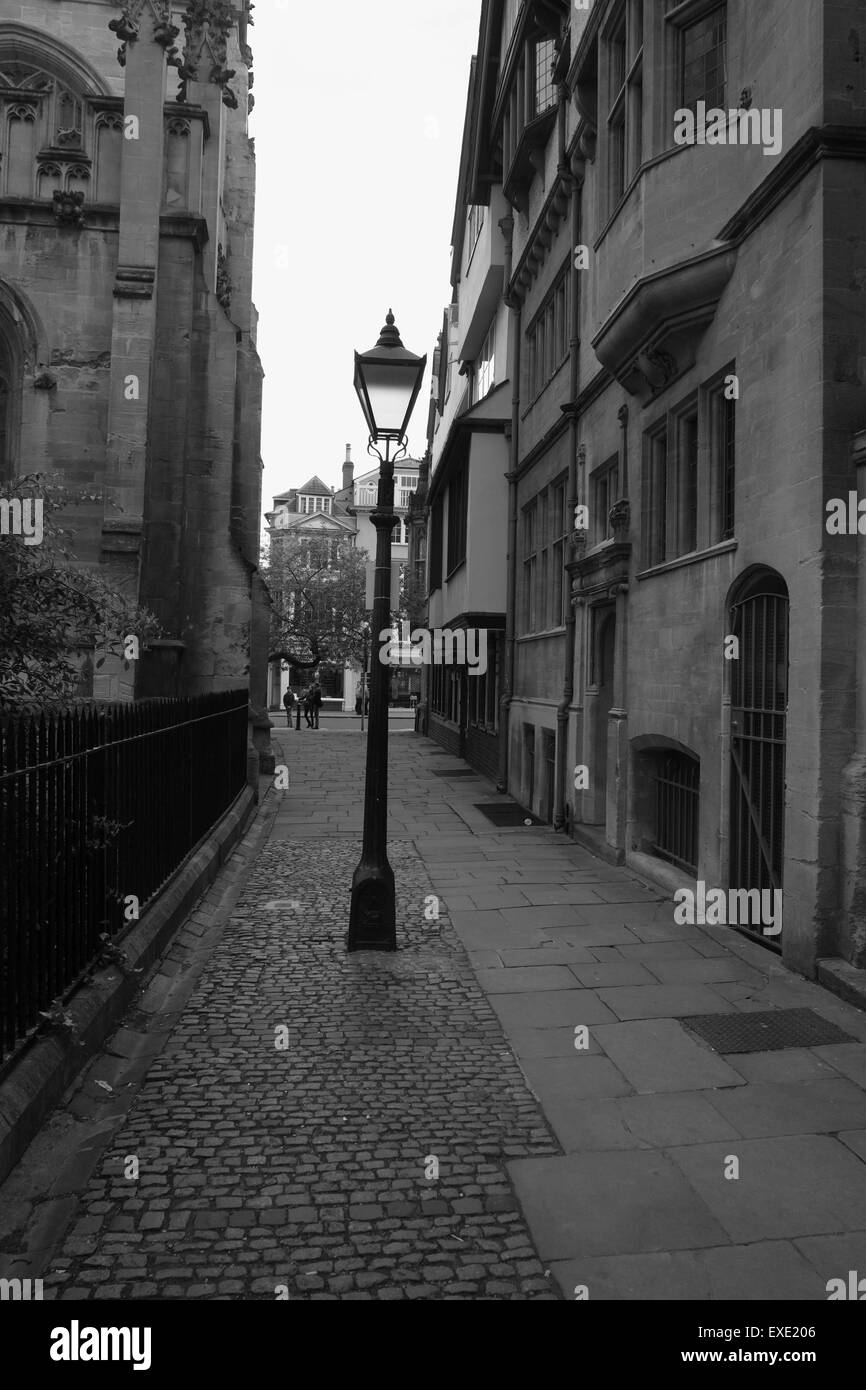 St Helen's Street Oxford, Inglaterra Foto de stock