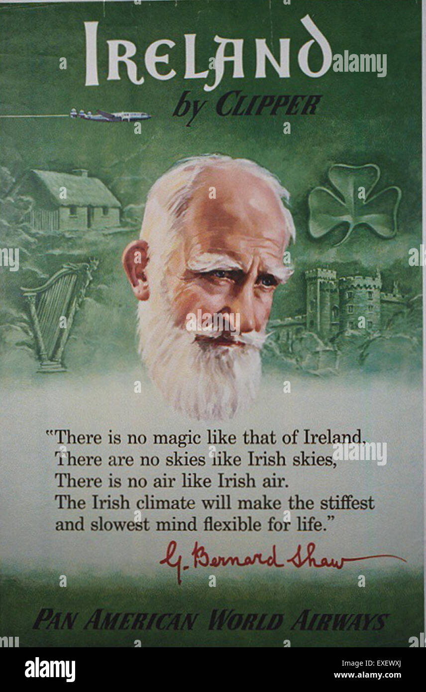 PanAm Irlanda Poster Foto de stock