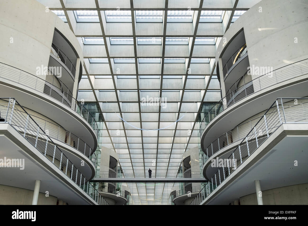 Interior del lóbulo Pablo Haus edificio gubernamental en Berlín Mitte Alemania Foto de stock