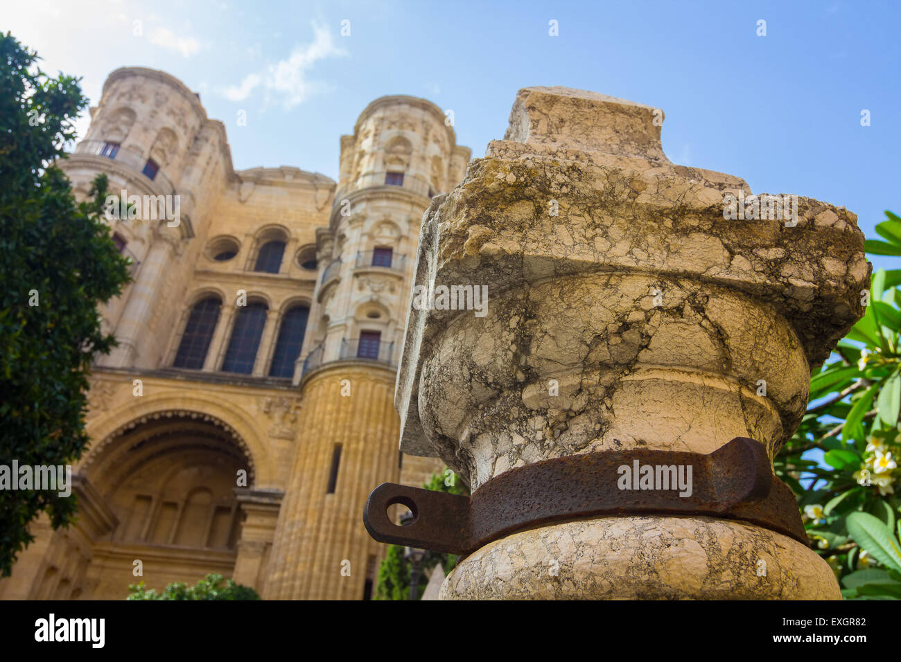 Catedral de la Encarnación en Málaga, España Foto de stock