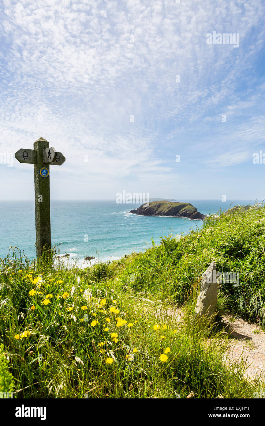 La ruta costera de Pembrokeshire, Gales Foto de stock