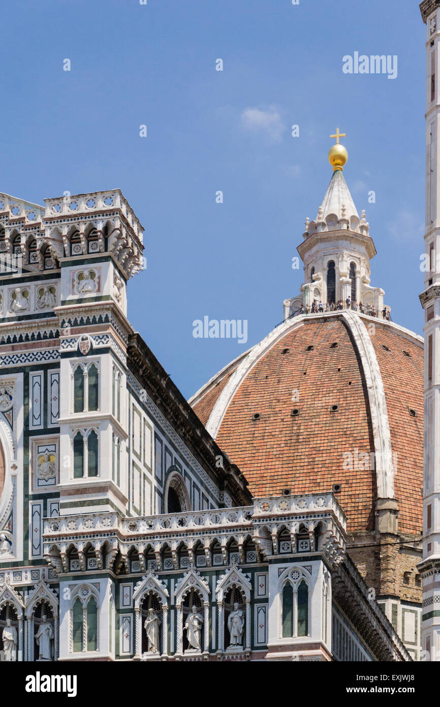 Detalle de la catedral de Florencia - Italia Foto de stock
