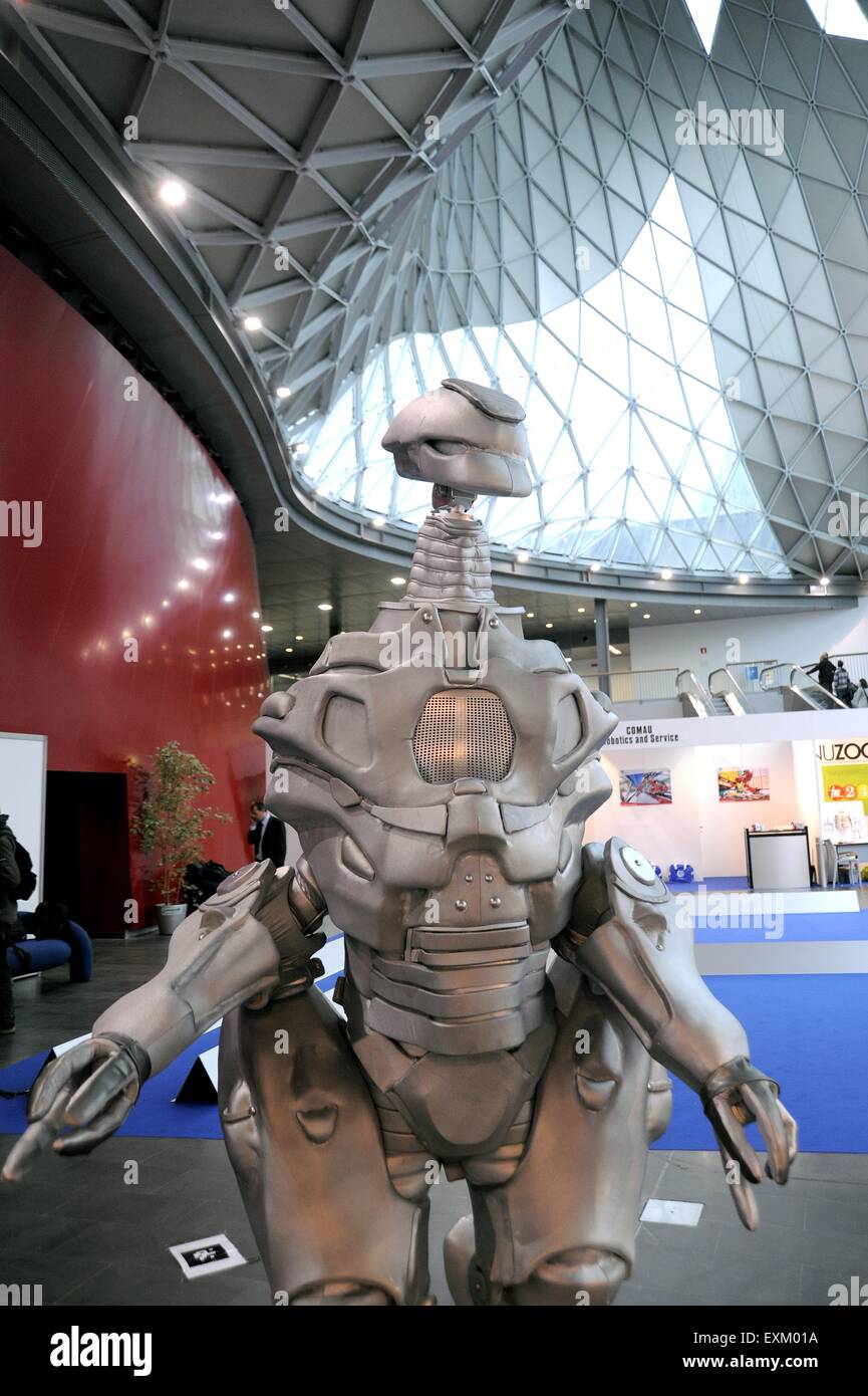 Milán (Italia), la Feria de la robótica, la alta tecnología y la energía verde Foto de stock