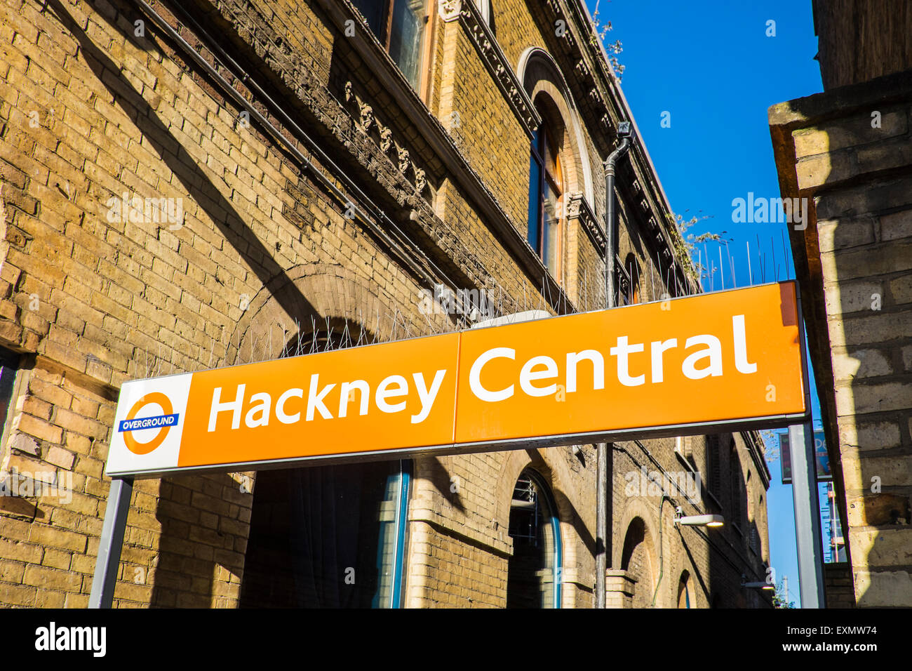 La estación central de Hackney, Londres, Inglaterra, Reino Unido. Foto de stock