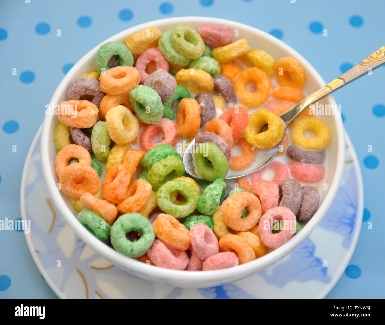 Fruity Loops Cereal Foto de stock