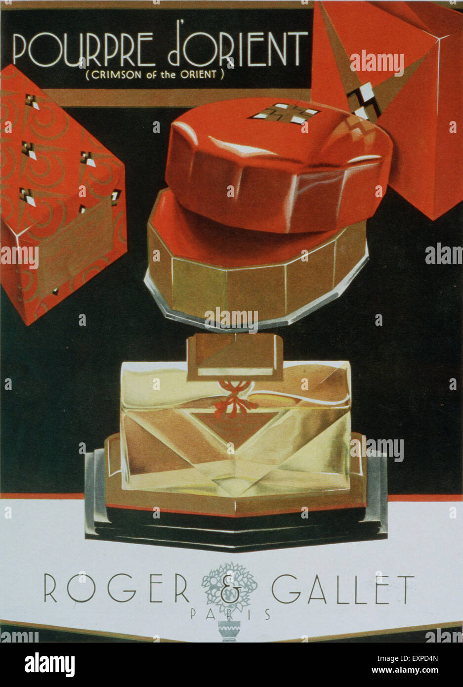 1930 UK Roger Gallet Revista anuncio Foto de stock