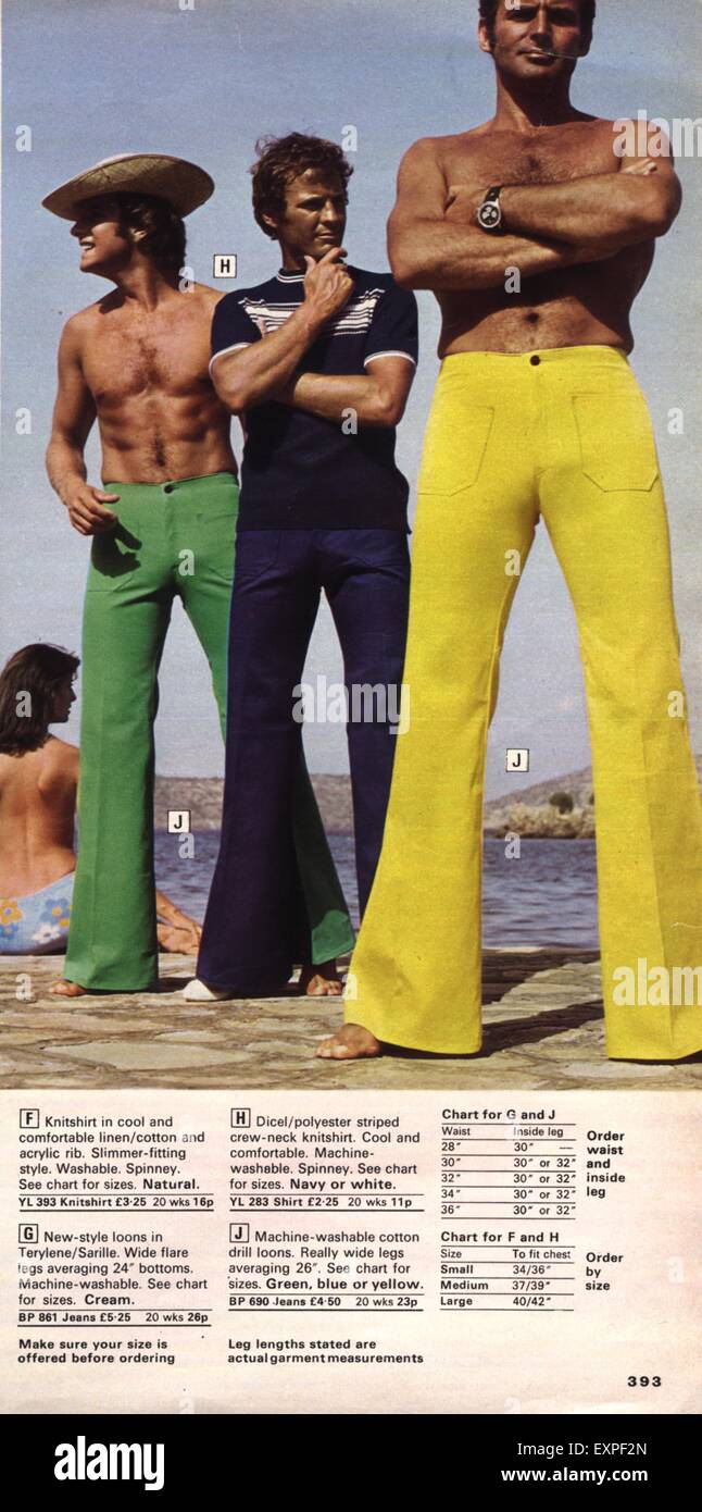 1970s uk mens fashion catalogue fotografías e imágenes de alta resolución -  Alamy