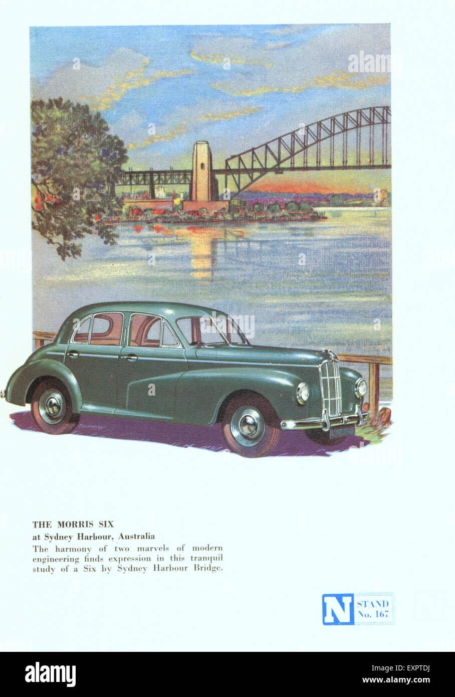 1940 UK Morris seis Magazine anuncio Foto de stock