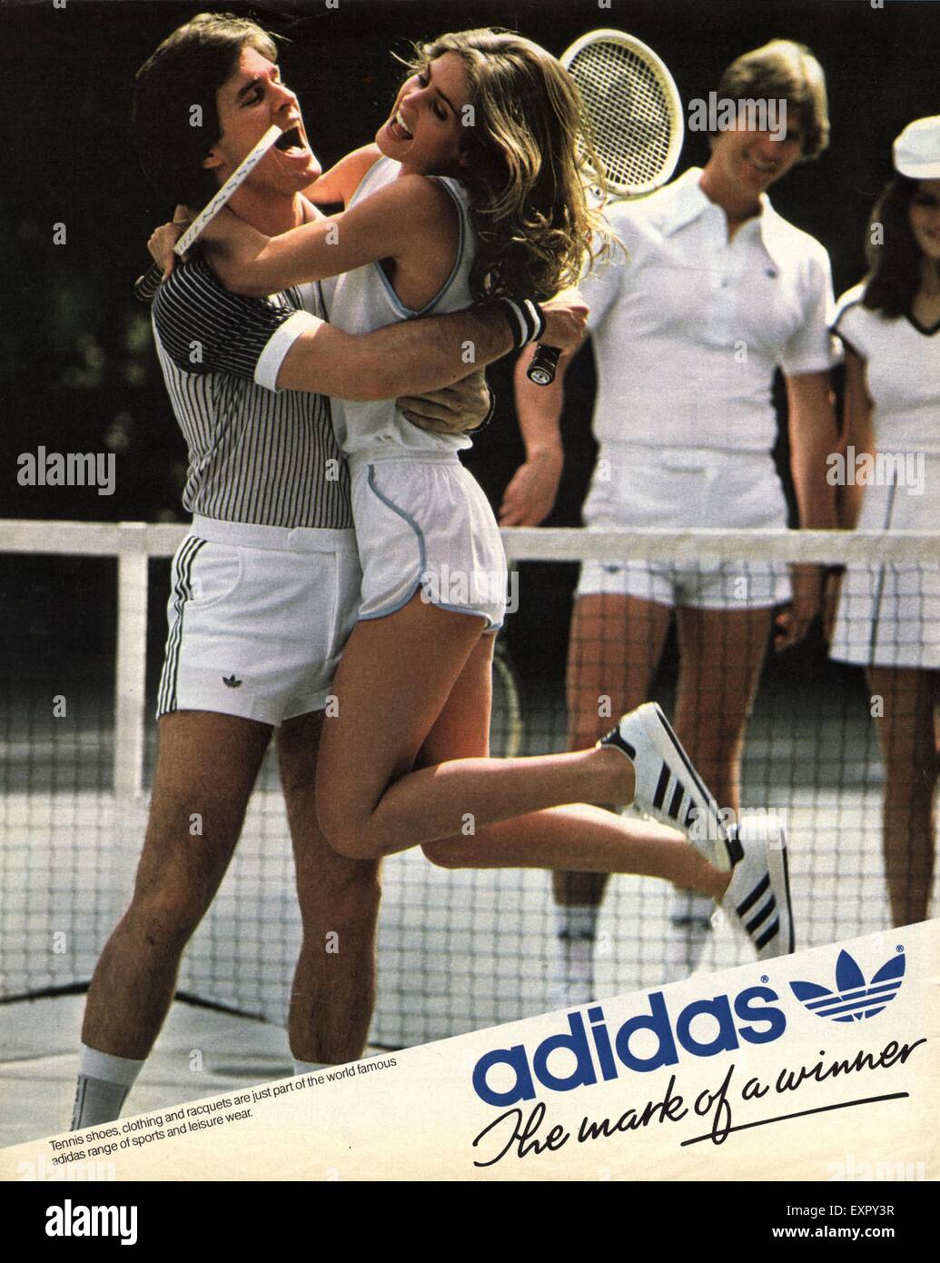 1980 Adidas UK Magazine anuncio Fotografía de stock - Alamy