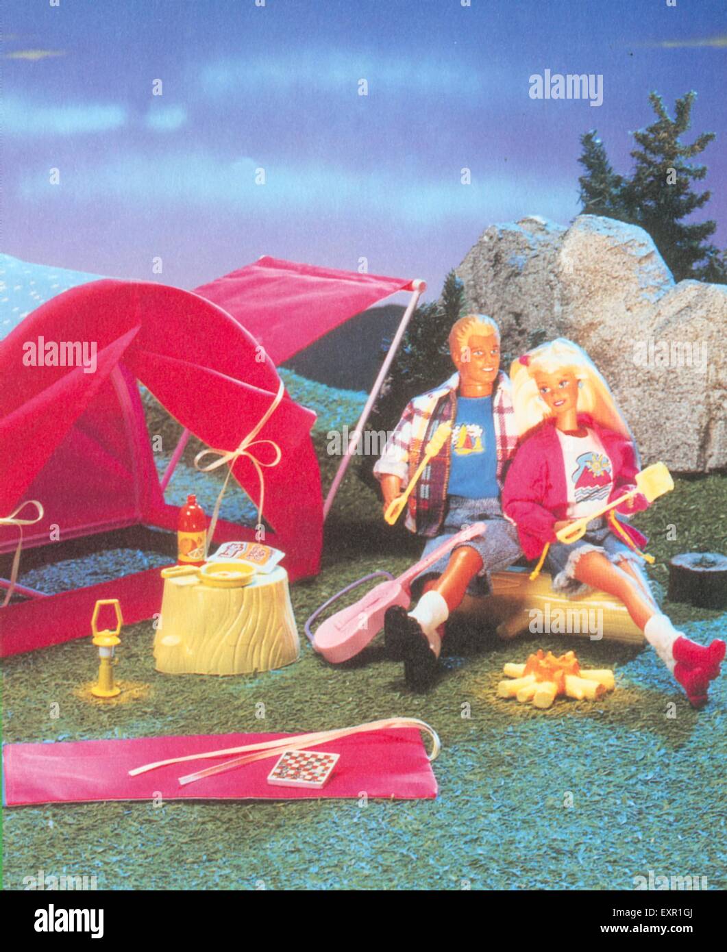 1980 UK Promocional Barbie Foto de stock