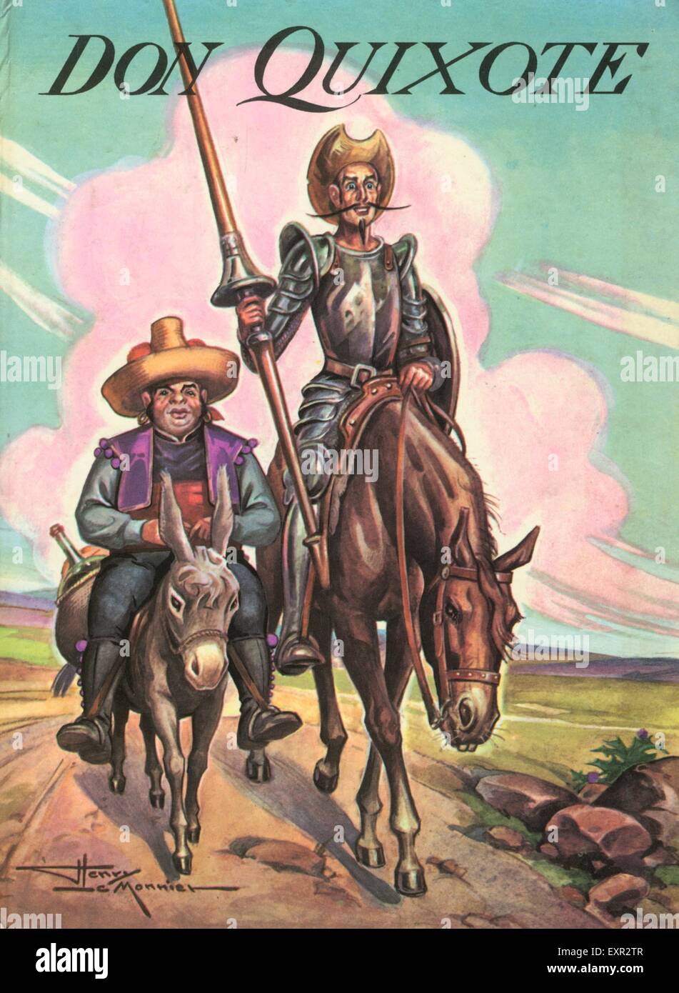 1970 UK Don Quijote Portada del libro. Foto de stock
