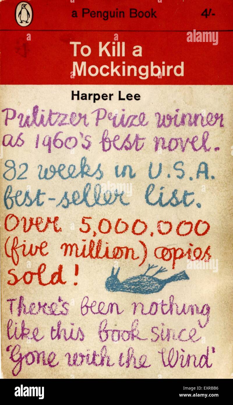 1960 UK para matar a un Ruiseñor de Harper Lee Portada del libro Fotografía de stock Alamy 1960 UK para matar a un Ruiseñor de Harper Lee Portada del libro Fotografía de stock Alamy