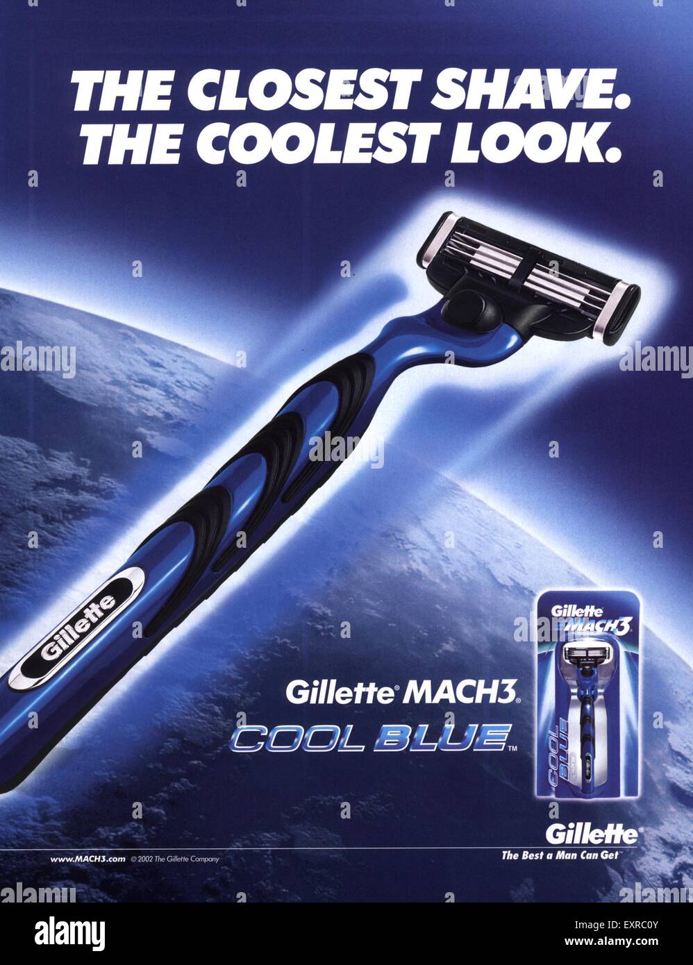 2000s UK Gillette Revista anuncio Fotografía de stock - Alamy