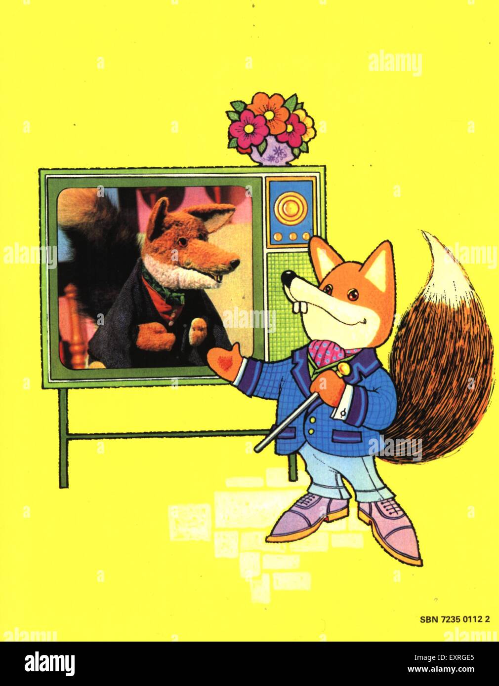 1980 UK Basil Brush Comic/ Placa de dibujos animados Fotografía de