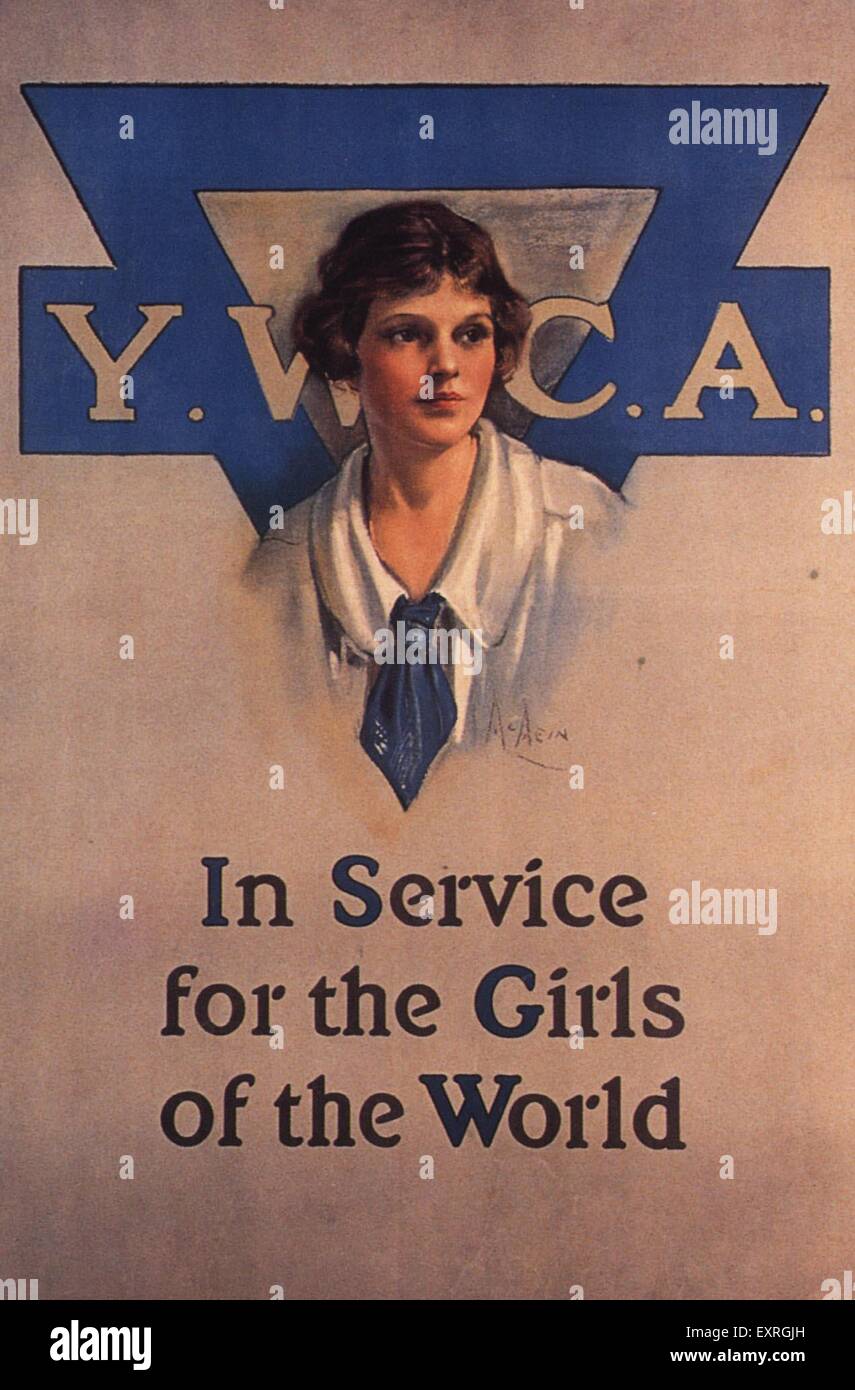 1910s USA YWCA Poster Foto de stock