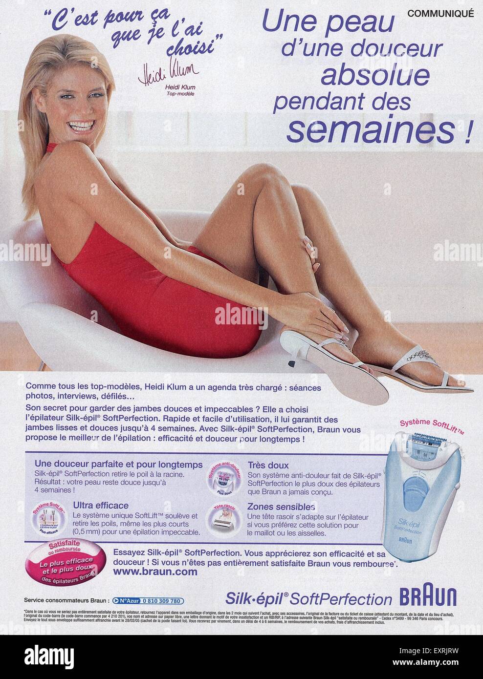 2000s Francia Braun Magazine anuncio Foto de stock