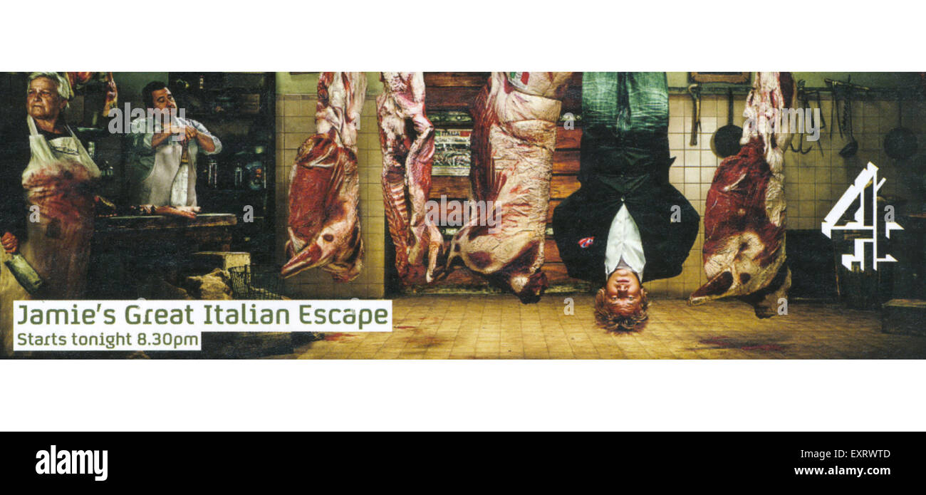 2000s UK Jamies gran italiano escapar Magazine anuncio Foto de stock