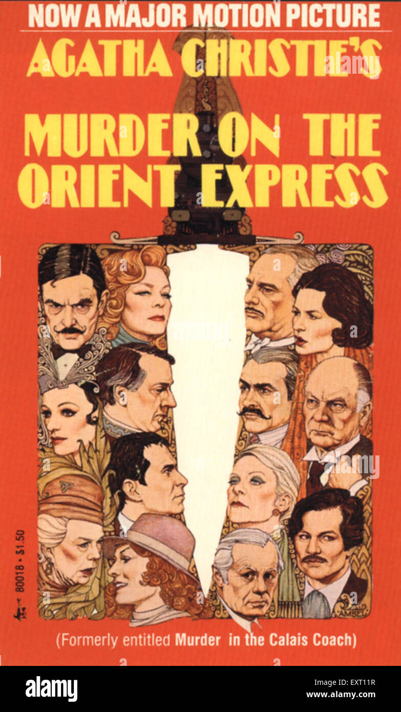 1970 UK Asesinato en el Orient Express Portada del libro Fotografía de stock Alamy 1970 UK Asesinato en el Orient Express Portada del libro Fotografía de stock Alamy