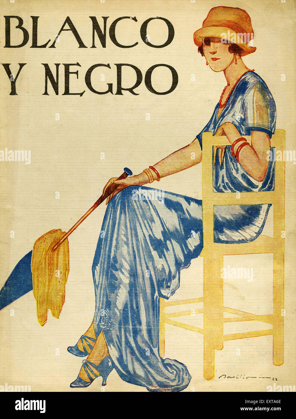 España 1920 Blanco y Negro La portada de la revista Fotografía de stock -  Alamy