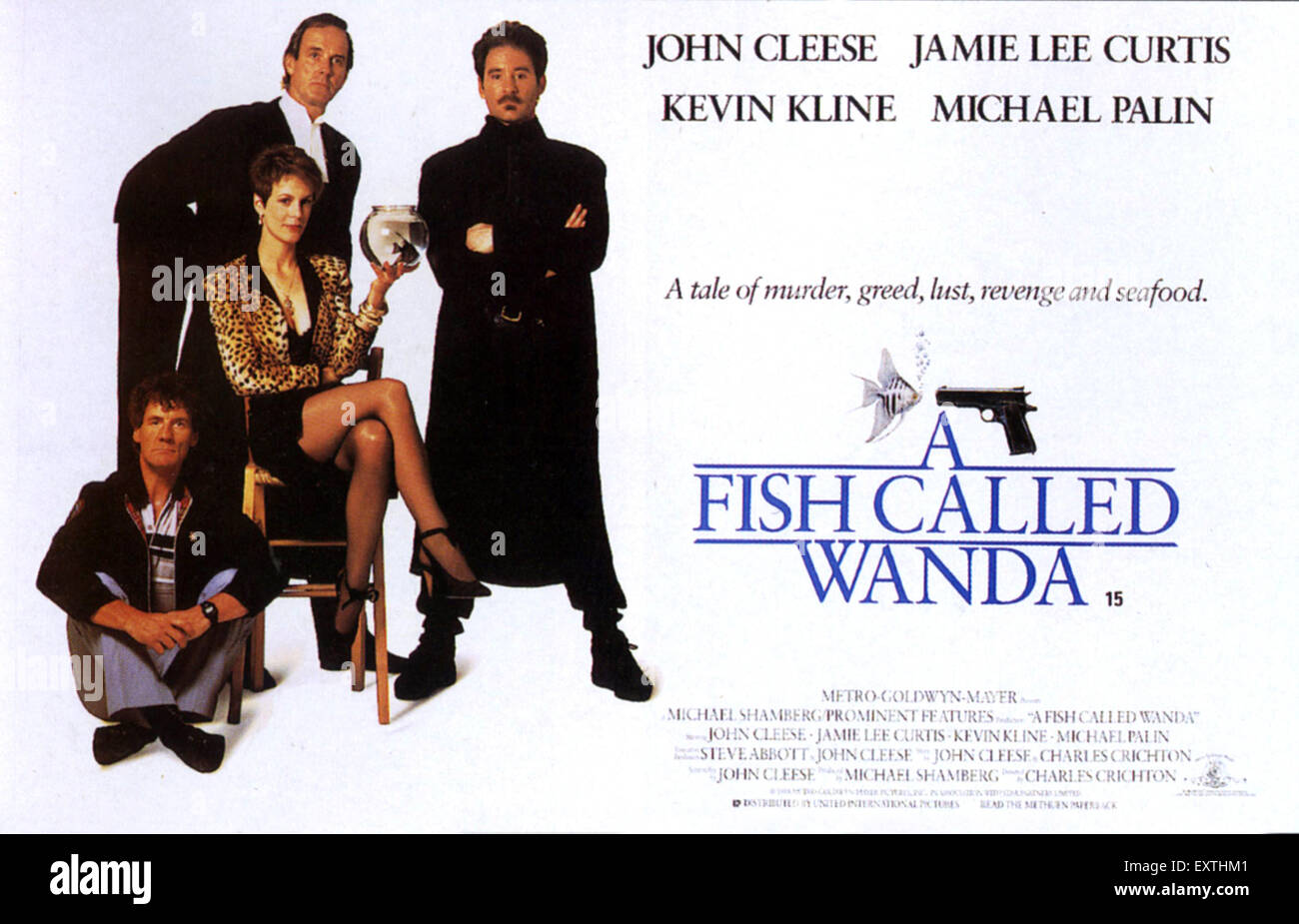 1980 UK un pez llamado Wanda Film Poster Fotografía de stock Alamy