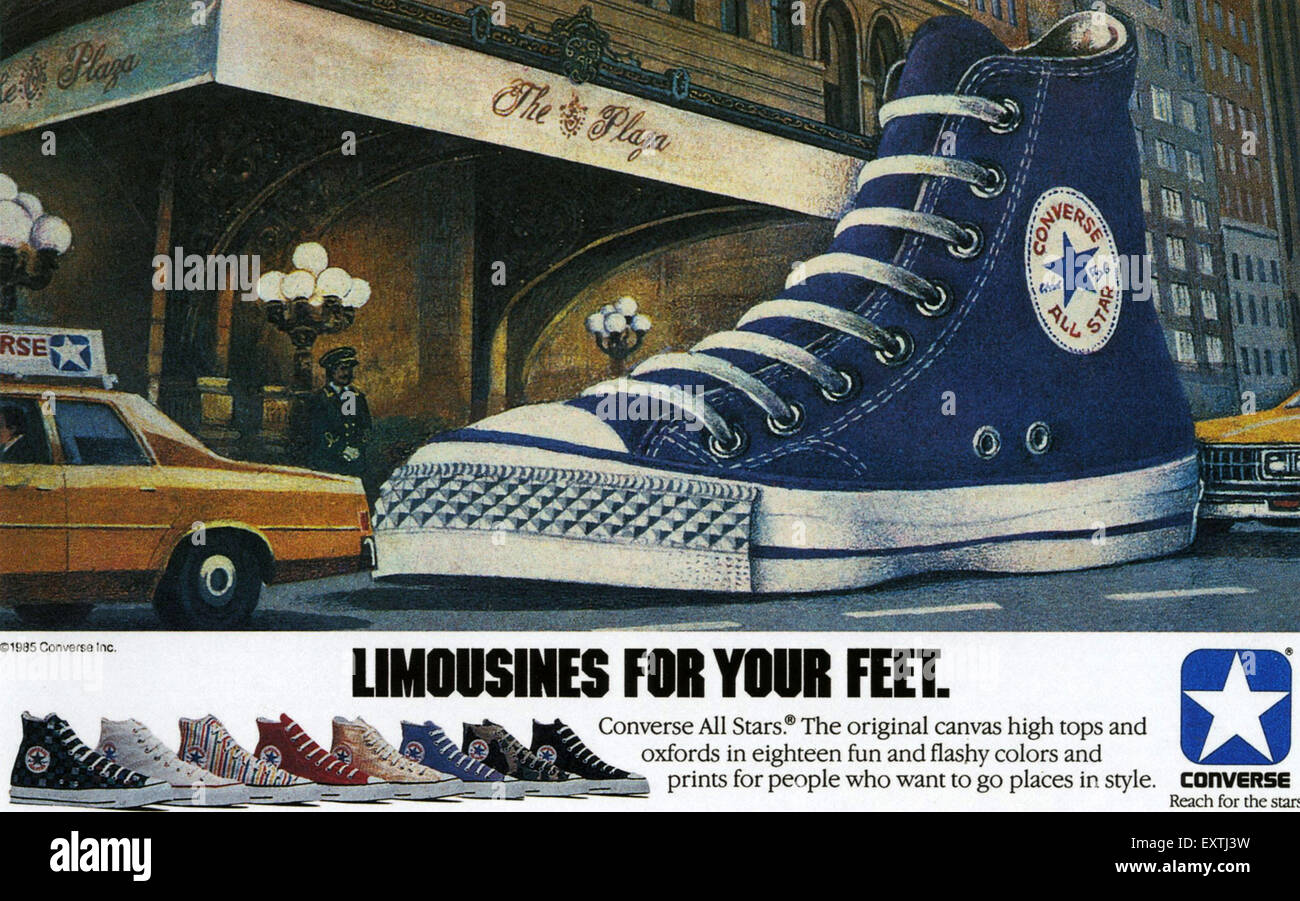 1980s usa converse magazine advert fotografías e imágenes de alta  resolución - Alamy