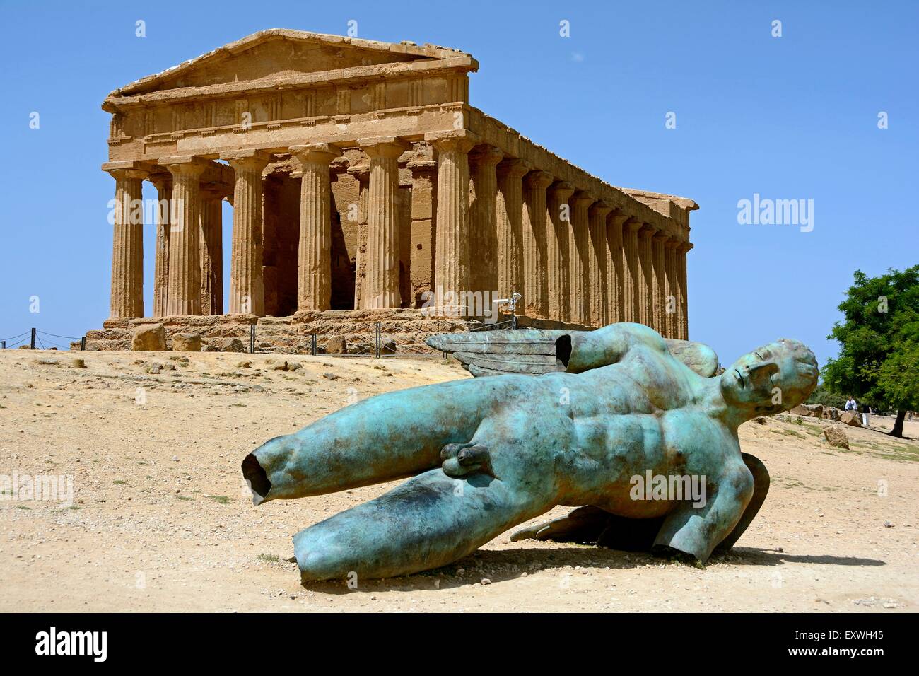 Templo de Concordia, Agrigent, Sicilia, Italia, Europa Foto de stock