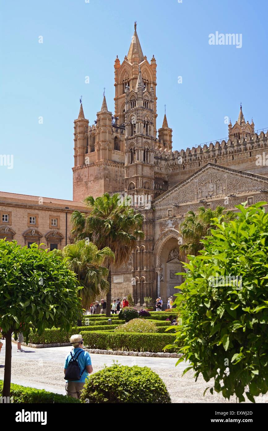 Catedral, Palermo, Sicilia, Italia, Europa Foto de stock