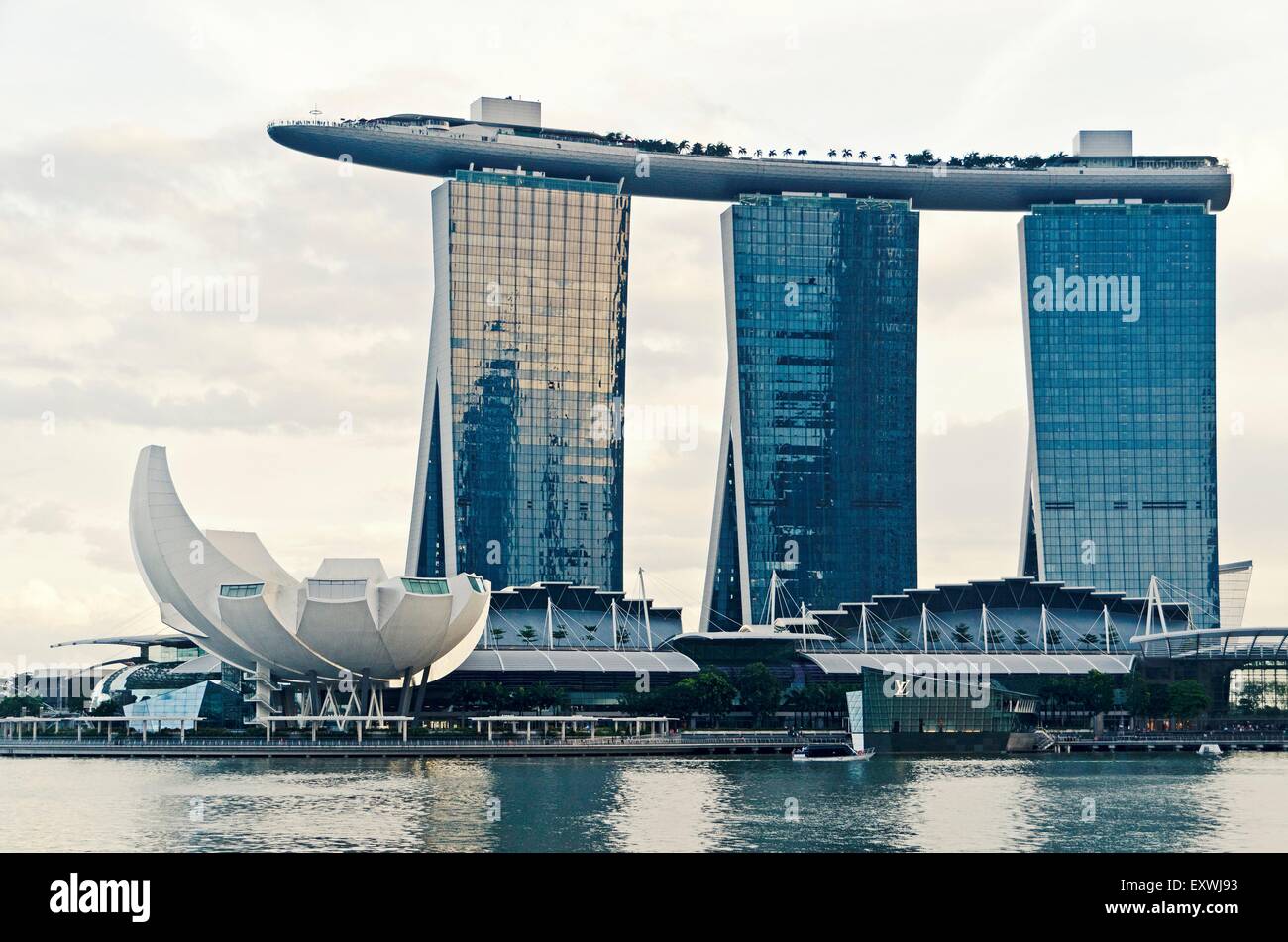 Marina Bay Sands, Singapur Ciudad, Singapur, Asia Foto de stock